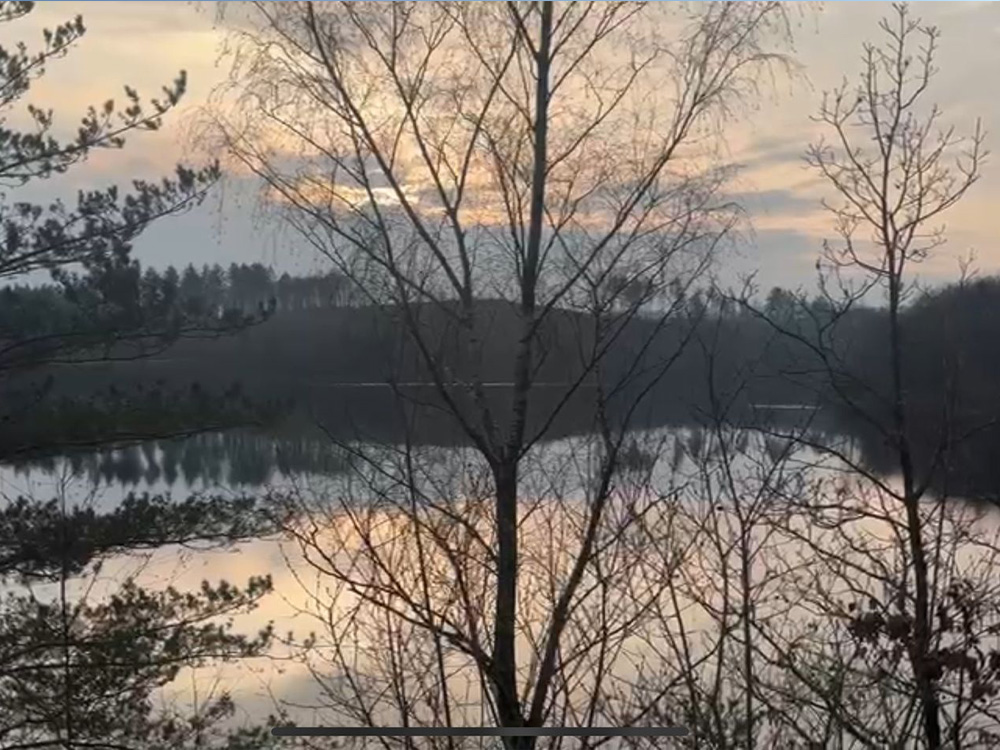 Abendstimmung am See nahe Hilchenbach